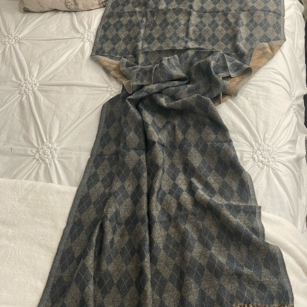 NWOT. Eyeful Reverse Marino Wool Scarf